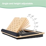 Bamboo Laptop Lap Desk with Cushion, Angle alternate 3