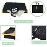 Bamboo Laptop Lap Desk with Cushion, Angle alternate 5