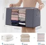 4-Pack Fabric Drawer Organizers for Wardrobe alternate 1