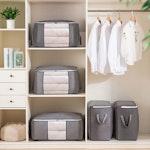 4-Pack Fabric Drawer Organizers for Wardrobe alternate 6