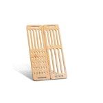 Foldable Bamboo Dish Drying Rack for Kitchen thumbnail