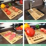 Foldable Bamboo Dish Drying Rack for Kitchen alternate 7