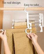 2 Pack Stainless Steel Adjustable Pants Hangers alternate 5