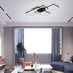 Modern LED Ceiling Light - 3 Squares, 50W, Black alternate 3