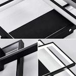Modern LED Ceiling Light - 3 Squares, 50W, Black alternate 6