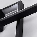 Modern LED Ceiling Light - 3 Squares, 50W, Black alternate 7