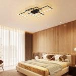 Modern LED Ceiling Light - 3 Squares, 50W, Black alternate 8