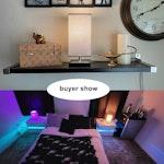 USB Bedside Table Lamp with Fabric Shade alternate 3