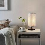 USB Bedside Table Lamp with Fabric Shade alternate 8
