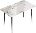 Rectangular Marble Dining Table - Cold Jadeite thumbnail