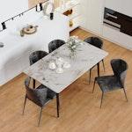Rectangular Marble Dining Table - Cold Jadeite alternate 2