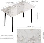 Rectangular Marble Dining Table - Cold Jadeite alternate 4