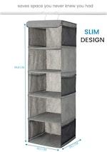 5-Shelf Hanging Closet Organizer alternate 1