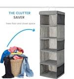 5-Shelf Hanging Closet Organizer alternate 2