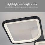 LED Modern Ceiling Light - 5 Heads, 70W, Square alternate 6