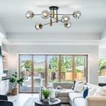 Sputnik 6-Light Glass Globe Chandelier alternate 5
