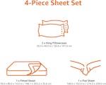 Celadon Green King Bed Sheet Set with Deep Pockets alternate 5