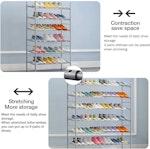 6-Tier Adjustable Metal Shoe Rack - Grey alternate 2