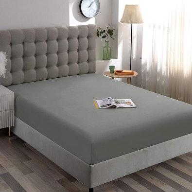 Super King Microfiber Fitted Sheet, 36cm Deep cover