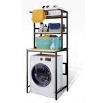 3-Tier Over Washing Machine Storage (Black)