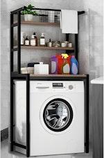 3-Tier Over Washing Machine Storage (Black) alternate 7