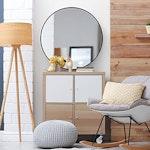 Round Black Wall Mirror, 50 cm alternate 6