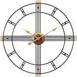 Large Modern Black Wall Clock 60cm thumbnail