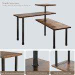 3-Tier Wooden Corner Shelf Kitchen Spice alternate 3
