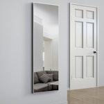 Full Length Over-Door Mirror 106x35cm, Silver alternate 1