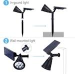 2-Pack Solar Outdoor Lights, 7-LED Color Change alternate 3