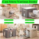 Purple Storage Bins for Closet - 3 Pack 72L alternate 4
