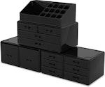 12-Drawer Black Makeup Organizer alternate 3
