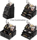 12-Drawer Black Makeup Organizer alternate 5
