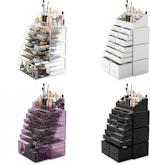 12-Drawer Black Makeup Organizer alternate 6