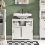 White Bathroom Vanity Unit alternate 1