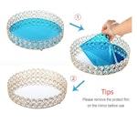 Crystal Beads Round Cosmetic & Jewelry Tray (Gold) alternate 2