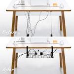 2-Pack Black Under-Desk Cable Tray alternate 1