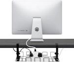 2-Pack Black Under-Desk Cable Tray alternate 2