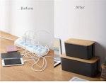 2-Pack Cable Management Boxes for Desk & TV alternate 2