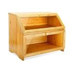 Large Double Layer Bamboo Bread Box with Window alternate 7