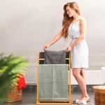 3-Tier Bamboo Towel Rack Stand alternate 2