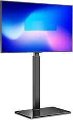 TV Stand with Glass Base for 32-60 inch - Black thumbnail