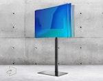 TV Stand with Glass Base for 32-60 inch - Black alternate 1