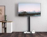 TV Stand with Glass Base for 32-60 inch - Black alternate 6