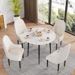 80cm Marble Kitchen Dining Table alternate 2