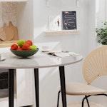80cm Marble Kitchen Dining Table alternate 5
