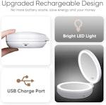 Rechargeable 1X/10X LED Travel Makeup Mirror alternate 4