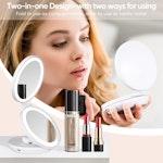 Rechargeable 1X/10X LED Travel Makeup Mirror alternate 7