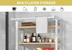 3-Tier Over Washing Machine Storage (White) alternate 3