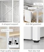 3-Tier Over Washing Machine Storage (White) alternate 4